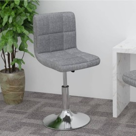 Taburete de cocina giratorio de tela gris claro de , Taburetes de cocina - Ref: Foro24-334199, Precio: 84,83 €, Descuento: %