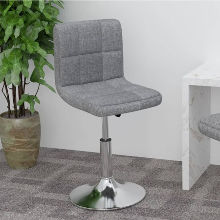 Taburete de cocina giratorio de tela gris claro de , Taburetes de cocina - Ref: Foro24-334199, Precio: 84,83 €, Descuento: %