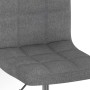 Taburete de cocina giratorio de tela gris claro de , Taburetes de cocina - Ref: Foro24-334199, Precio: 84,83 €, Descuento: %