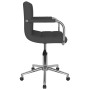 Silla de comedor giratoria tela gris oscuro de , Sillas de comedor - Ref: Foro24-3088156, Precio: 92,38 €, Descuento: %