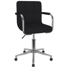 Silla de comedor giratoria tela negro de , Sillas de comedor - Ref: Foro24-3088161, Precio: 102,26 €, Descuento: %