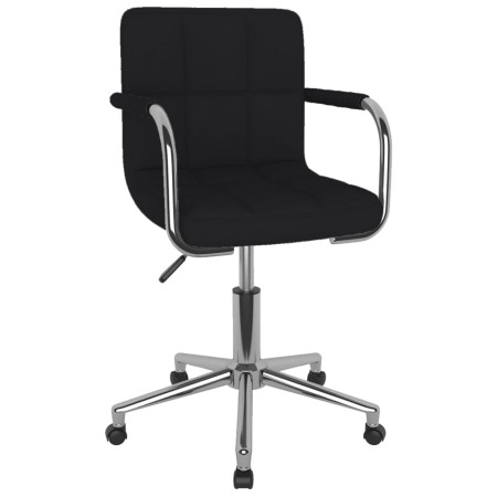 Silla de comedor giratoria tela negro de , Sillas de comedor - Ref: Foro24-3088161, Precio: 102,26 €, Descuento: %