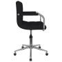Silla de comedor giratoria tela negro de , Sillas de comedor - Ref: Foro24-3088161, Precio: 102,26 €, Descuento: %