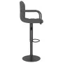 Taburete de cocina de terciopelo gris oscuro de , Taburetes de cocina - Ref: Foro24-334649, Precio: 84,45 €, Descuento: %