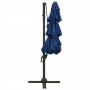 Sombrilla de 4 niveles con poste de aluminio azul 3x3 m de vidaXL, Sombrillas - Ref: Foro24-313835, Precio: 160,57 €, Descuen...