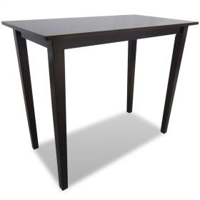 Mesa alta de madera marrón de vidaXL, Mesas de cocina y de comedor - Ref: Foro24-241703, Precio: 119,45 €, Descuento: %