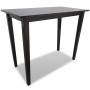 Mesa alta de madera marrón de vidaXL, Mesas de cocina y de comedor - Ref: Foro24-241703, Precio: 119,45 €, Descuento: %