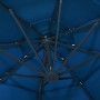 Sombrilla de 4 niveles con poste de aluminio azul 3x3 m de vidaXL, Sombrillas - Ref: Foro24-313835, Precio: 160,57 €, Descuen...