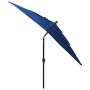 Sombrilla de 3 niveles con poste aluminio azul azure 2,5x2,5 m de vidaXL, Sombrillas - Ref: Foro24-313843, Precio: 78,27 €, D...