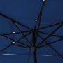 Sombrilla de 3 niveles con poste aluminio azul azure 2,5x2,5 m de vidaXL, Sombrillas - Ref: Foro24-313843, Precio: 78,27 €, D...