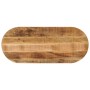 Tablero de mesa ovalado madera maciza mango rugosa 140x60x2,5cm de , Tableros para mesas - Ref: Foro24-370111, Precio: 115,36...