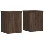 Soportes de plantas 2 uds madera marrón roble 15x15x20 cm de , Soportes para macetas - Ref: Foro24-852894, Precio: 24,76 €, D...