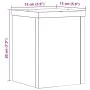 Soportes de plantas 2 uds madera marrón roble 15x15x20 cm de , Soportes para macetas - Ref: Foro24-852894, Precio: 24,76 €, D...