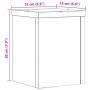 Soportes de plantas 2 uds madera marrón roble 15x15x20 cm de , Soportes para macetas - Ref: Foro24-852894, Precio: 25,16 €, D...