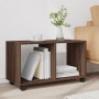 Armario con ruedas madera ingeniería marrón roble 72x33x42,5 cm de , Mesas auxiliares - Ref: Foro24-853143, Precio: 40,10 €, ...