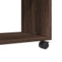 Armario con ruedas madera ingeniería marrón roble 72x33x42,5 cm de , Mesas auxiliares - Ref: Foro24-853143, Precio: 40,10 €, ...