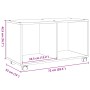 Armario con ruedas madera ingeniería marrón roble 72x33x42,5 cm de , Mesas auxiliares - Ref: Foro24-853143, Precio: 40,10 €, ...