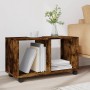 Armario con ruedas madera ingeniería roble ahumado 72x33x42,5cm de , Mesas auxiliares - Ref: Foro24-853141, Precio: 36,09 €, ...