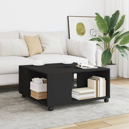 Mesa de centro madera de ingeniería negro 80x80x40 cm de , Mesas de centro - Ref: Foro24-853174, Precio: 81,74 €, Descuento: %