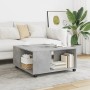 Mesa de centro madera de ingeniería gris hormigón 80x80x40 cm de , Mesas de centro - Ref: Foro24-853176, Precio: 79,40 €, Des...
