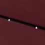 Sombrilla con LED y poste de acero rojo burdeos 2x3 m de vidaXL, Sombrillas - Ref: Foro24-313790, Precio: 65,92 €, Descuento: %