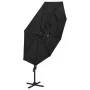 Sombrilla de 4 niveles con poste de aluminio negra 3x3 m de vidaXL, Sombrillas - Ref: Foro24-313834, Precio: 159,21 €, Descue...