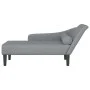 Sofá diván con cojines tela gris claro de , Divanes - Ref: Foro24-4007596, Precio: 155,84 €, Descuento: %