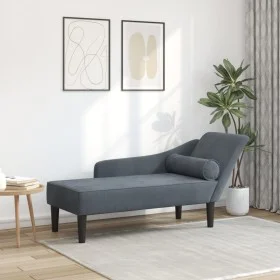Sofá diván con cojines terciopelo gris oscuro de , Divanes - Ref: Foro24-4007589, Precio: 157,25 €, Descuento: %