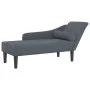 Sofá diván con cojines terciopelo gris oscuro de , Divanes - Ref: Foro24-4007589, Precio: 157,25 €, Descuento: %