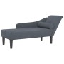 Sofá diván con cojines terciopelo gris oscuro de , Divanes - Ref: Foro24-4007589, Precio: 156,62 €, Descuento: %