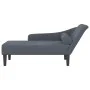 Sofá diván con cojines terciopelo gris oscuro de , Divanes - Ref: Foro24-4007589, Precio: 157,25 €, Descuento: %