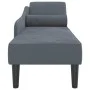 Sofá diván con cojines terciopelo gris oscuro de , Divanes - Ref: Foro24-4007589, Precio: 157,25 €, Descuento: %