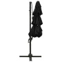 Sombrilla de 4 niveles con poste de aluminio negra 3x3 m de vidaXL, Sombrillas - Ref: Foro24-313834, Precio: 160,33 €, Descue...