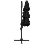 Sombrilla de 4 niveles con poste de aluminio negra 3x3 m de vidaXL, Sombrillas - Ref: Foro24-313834, Precio: 159,21 €, Descue...