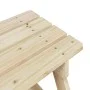 Mesa de picnic para 4 niños agujero para sombrilla madera abeto de , Mesas de jardín - Ref: Foro24-4008983, Precio: 71,41 €, ...