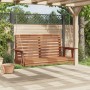 Banco columpio jardín con cadenas de metal madera abeto marrón de , Balancines de jardín - Ref: Foro24-4008981, Precio: 185,1...