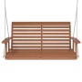 Banco columpio jardín con cadenas de metal madera abeto marrón de , Balancines de jardín - Ref: Foro24-4008981, Precio: 185,1...