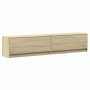 Mueble de TV de pared con LED roble Sonoma 180x31x38 cm de , Muebles TV - Ref: Foro24-3307949, Precio: 148,73 €, Descuento: %