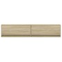 Mueble de TV de pared con LED roble Sonoma 180x31x38 cm de , Muebles TV - Ref: Foro24-3307949, Precio: 148,73 €, Descuento: %
