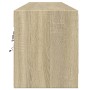 Mueble de TV de pared con LED roble Sonoma 180x31x38 cm de , Muebles TV - Ref: Foro24-3307949, Precio: 148,73 €, Descuento: %