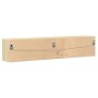 Mueble de TV de pared con LED roble Sonoma 180x31x38 cm de , Muebles TV - Ref: Foro24-3307949, Precio: 148,73 €, Descuento: %
