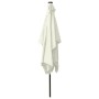 Sombrilla con LED y poste de acero arena 2x3 m de vidaXL, Sombrillas - Ref: Foro24-313787, Precio: 66,96 €, Descuento: %