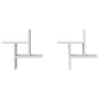 Estantes de pared 2 uds madera contrachapada blanco 38x12x38 cm de , Estantes y estanterías - Ref: Foro24-853245, Precio: 22,...