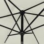 Sombrilla con LED y poste de acero arena 2x3 m de vidaXL, Sombrillas - Ref: Foro24-313787, Precio: 66,96 €, Descuento: %