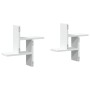 Estantes de pared 2 uds madera contrachapada blanco 38x12x38 cm de , Estantes y estanterías - Ref: Foro24-853245, Precio: 22,...