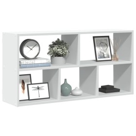 Estantería de pared madera ingeniería blanca 100x25x50 cm de , Estantes y estanterías - Ref: Foro24-853272, Precio: 51,47 €, ...