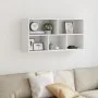 Estantería de pared madera ingeniería blanca 100x25x50 cm de , Estantes y estanterías - Ref: Foro24-853272, Precio: 50,76 €, ...