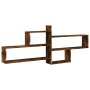 Estante de pared madera ingeniería roble ahumado 167,5x18x68 cm de , Estantes y estanterías - Ref: Foro24-853321, Precio: 44,...