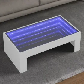 Mesa de centro con Infinity LED blanco 90x50x30 cm de , Mesas de centro - Ref: Foro24-847616, Precio: 101,05 €, Descuento: %