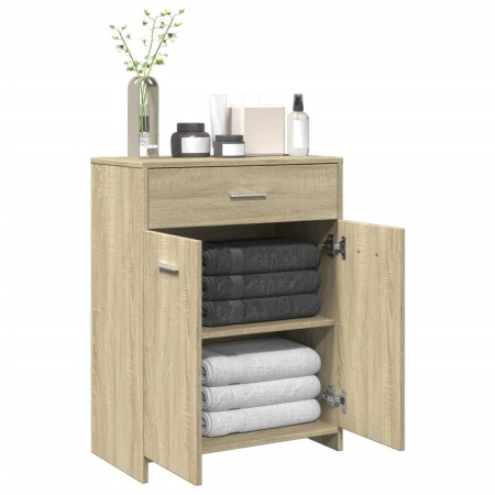 Armario de baño madera contrachapada roble Sonoma 60x33x80 cm de , Muebles de baño - Ref: Foro24-849645, Precio: 66,44 €, Des...